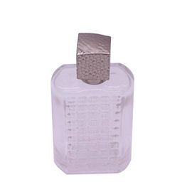 EFA15 इत्र की बोतल की गर्दन के लिए स्क्वायर अनियमित विंटेज जस्ता मिश्र धातु इत्र कैप