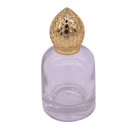 क्रिस्टल इत्र की बोतल, नि: शुल्क डिजाइन के लिए 22 * ​​41 मिमी धातु कैप इत्र कवर