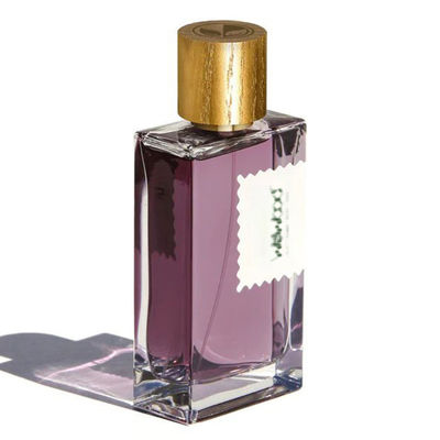 खरीदें सोने के प्रिंट के साथ प्राकृतिक ठोस लकड़ी सिलेंडर प्रकार इत्र की बोतल कैप ऑनलाइन निर्माण