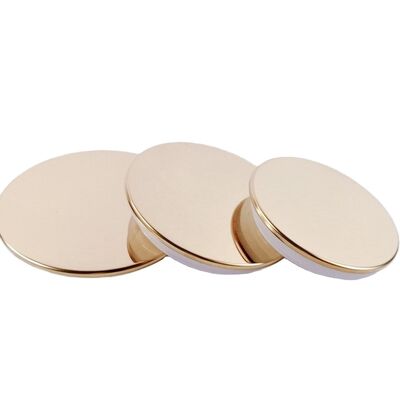 खरीदें Factory High End Zamac Candle Jar with Metal Candle Lid Gold Zinc Alloy Metal Lids  Bottle Caps & Closures for Candles online manufacture