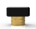 सोना मढ़वाया उच्च सौंदर्यशास्त्र स्क्वायर बोतल कैप परफ्यूम OEM सभी रंग स्वीकृत: