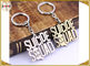 Various Design Personalised Metal Letter Keyrings , Personalized Name Keychains For Him