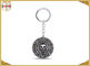 Personalized Small Metal Key Chain Rings For Collections Gifts Skull Shaped Brass Plating