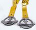 आईएसओ जिंक मिश्र धातु 60 * 3 मिमी चमकदार चांदी नरम तामचीनी पदक