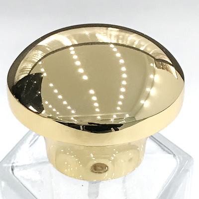डाई-कास्टिंग Zamak परफ्यूम कैप For MOQ 10000pcs चमकदार/मैट/दर्पण सतह