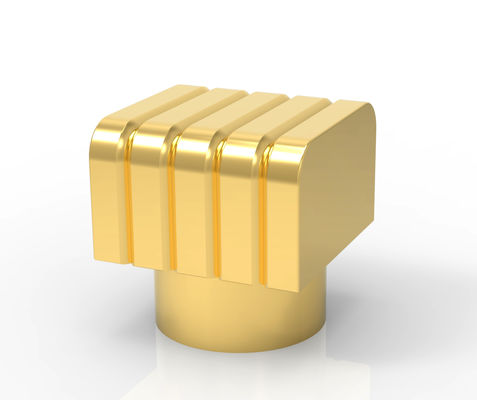 अपने स्वयं के इत्र ब्रांड की बोतलों के लिए सेट उत्कृष्ट सोने जस्ता मिश्र धातु Zamak इत्र टोपी